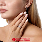 Кольцо из серебра 925 пробы 23017040Д — Красная Пресня Кольцо из серебра 925 пробы 23017040Д — Красная Пресня