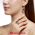 Кольцо из серебра 925 пробы 23617808Д9 — Красная Пресня Кольцо из серебра 925 пробы 23617808Д9 — Красная Пресня