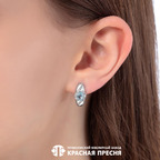 Серьги из серебра 925 пробы 33111402ДТг — Красная Пресня Серьги из серебра 925 пробы 33111402ДТг — Красная Пресня