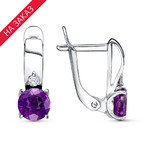 Серьги из серебра 925 пробы 33110082ДАм — Красная Пресня Серьги из серебра 925 пробы 33110082ДАм — Красная Пресня