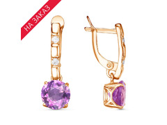 Серьги из серебра 925 пробы 33110425Ам — Красная Пресня