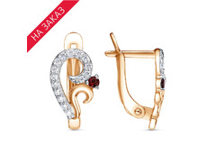 Серьги из серебра 925 пробы 33115327ДГр — Красная Пресня