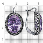 Серьги из серебра 925 пробы 3387612-6 — Красная Пресня