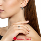 Кольцо из серебра 925 пробы 23814348ПлМс — Красная Пресня