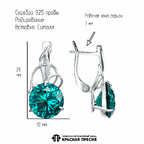 Серьги из серебра 925 пробы 33710530Д14 — Красная Пресня