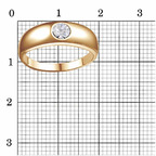 Кольцо из серебра 925 пробы 23615115 — Красная Пресня