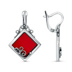 Серьги из серебра 925 пробы 33317084Кр — Красная Пресня