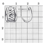 Серьги из серебра 925 пробы 33015236 — Красная Пресня