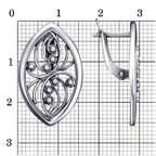 Серьги из серебра 925 пробы 33015168 — Красная Пресня