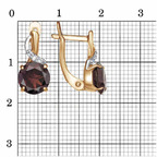 Серьги из серебра 925 пробы 33114949ДГр — Красная Пресня