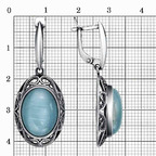 Серьги из серебра 925 пробы 33612464-3 — Красная Пресня