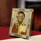 Икона «Николай Чудотворец» — серебро 925 пробы