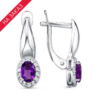 Серьги из серебра 925 пробы 33110222ДАм — Красная Пресня