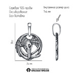 Подвеска из серебра 925 пробы 53016006 — Красная Пресня