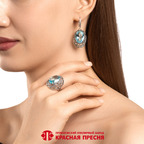 Серьги из серебра 925 пробы 33617148-3 — Красная Пресня