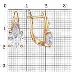 Серьги из серебра 925 пробы 33815113Д — Красная Пресня