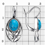 Серьги из серебра 925 пробы 33315170Б — Красная Пресня