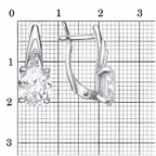 Серьги из серебра 925 пробы 33815112Пл — Красная Пресня