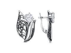 Серьги из серебра 925 пробы 33815002 — Красная Пресня