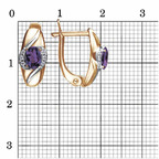 Серьги из серебра 925 пробы 33111403ДАм — Красная Пресня