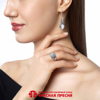 Серьги из серебра 925 пробы 33617060-9 — Красная Пресня