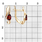 Серьги из серебра 925 пробы 33113729ДГр — Красная Пресня