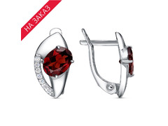 Серьги из серебра 925 пробы 33115040ПлГр — Красная Пресня