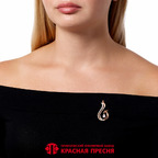 Брошь из серебра 925 пробы 13816635-5 — Красная Пресня