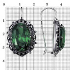Серьги из серебра 925 пробы 338958-7 — Красная Пресня