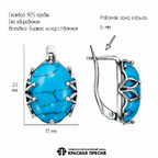 Серьги из серебра 925 пробы 33315510Б — Красная Пресня