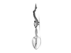 Серебряная ложка для икры «Осетры»