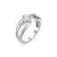  Серебряное объемное кольцо с кристаллами SWAROVSKI  артикул 912010054