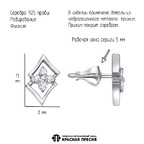 Серьги из серебра 925 пробы 33818044Д — Красная Пресня