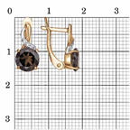 Серьги из серебра 925 пробы 33114949ДТр — Красная Пресня