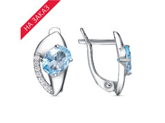 Серьги из серебра 925 пробы 33115040ПлТг — Красная Пресня