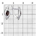 Серьги из серебра 925 пробы 33114298ДТр — Красная Пресня