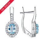 Серьги из серебра 925 пробы 33111188ДТг — Красная Пресня