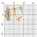 Серьги из серебра 925 пробы 33814183-7 — Красная Пресня