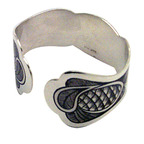 Серебряное кольцо салфеточное Шишки 40270016В05