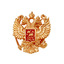 Золотой значок Герб России Двуглавый Орел 18 х 20 920044