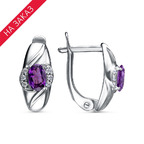 Серьги из серебра 925 пробы 33111402ДАм — Красная Пресня