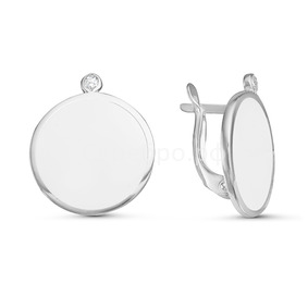 Крупные Серебряные Серьги Без Камней Купить