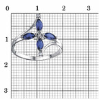 Кольцо из серебра 925 пробы 23815116Пл4 — Красная Пресня