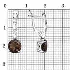 Серьги из серебра 925 пробы 33110424ДТр — Красная Пресня