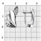 Серьги из серебра 925 пробы 33015118 — Красная Пресня