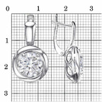 Серьги из серебра 925 пробы 33814946Пл — Красная Пресня