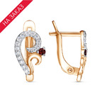 Серьги из серебра 925 пробы 33115327ДГр — Красная Пресня