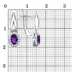 Серьги из серебра 925 пробы 33110222ДАм — Красная Пресня