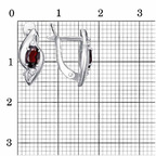 Серьги из серебра 925 пробы 33114298ДГр — Красная Пресня