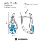 Серьги из серебра 925 пробы 33815858Д3 — Красная Пресня